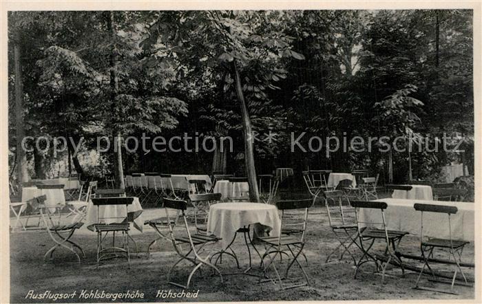 Hoehscheid Ausflugsgaststaette Kohlbergerhoehe