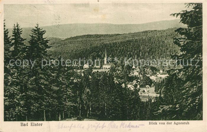 Bad Elster Blick von der Agnesruh