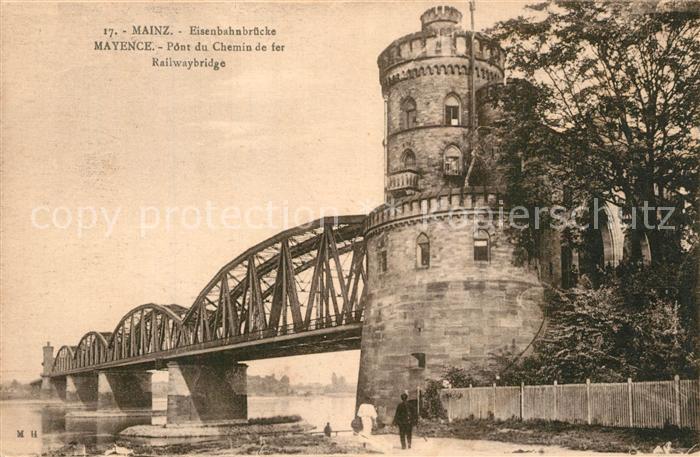 Mainz Rhein Eisenbahnbruecke