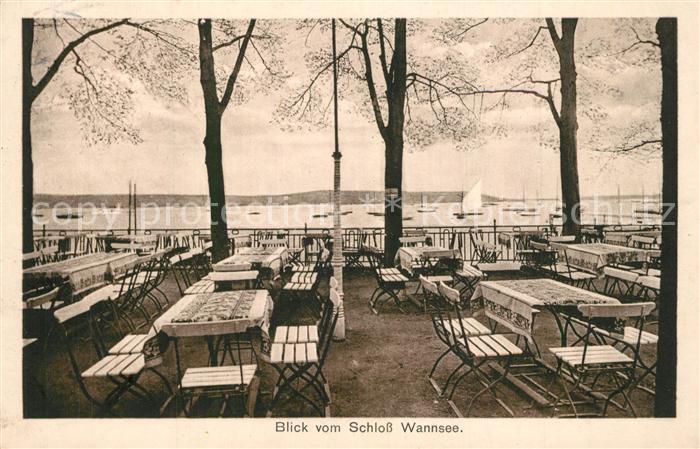 Berlin Blick vom Restaurant Schloss Wannsee