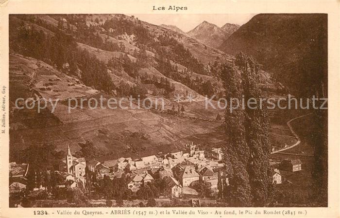 Abries Vallee du Queyras Vallee du Viso Pic du Rondet