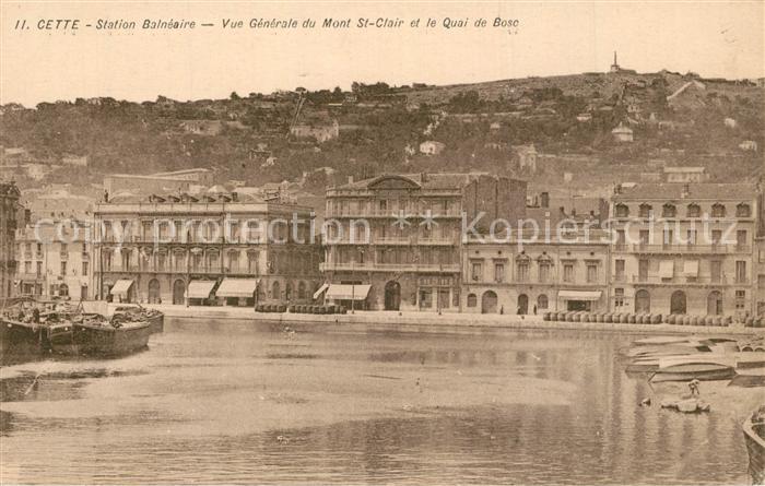 Cette Sete Station Balneaire Mont St-Clair Quai de Bosc