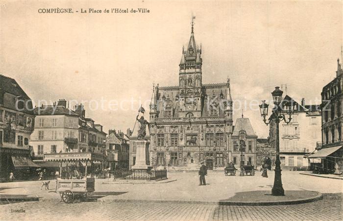 Compiegne Oise Place de l Hotel de Ville