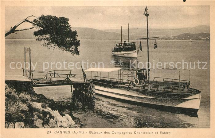 Cannes Alpes-Maritimes Bateaux des Compagnies Chanteclair et Esterel