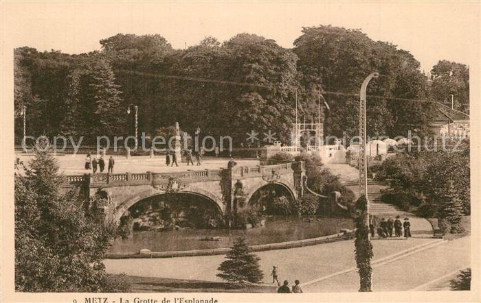 Metz  57 Moselle Grotte de l'Esplanade