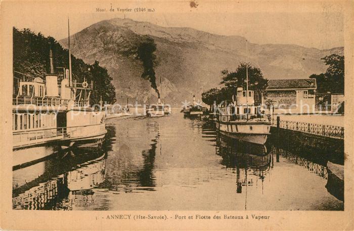 Annecy Haute-Savoie Port Flotte des Bateaux a Vapeur