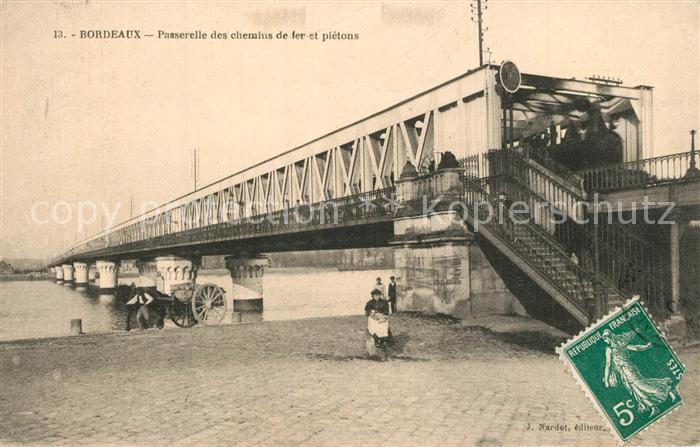 Bordeaux Passerelle des Chemins de Fer et Pietons
