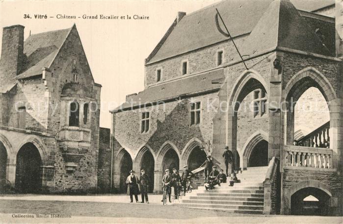 Vitre d Ille-et-Vilaine Chateau Grand Escalier et la Chaire