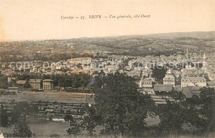 Brive Correze Vue generale cote Ouest