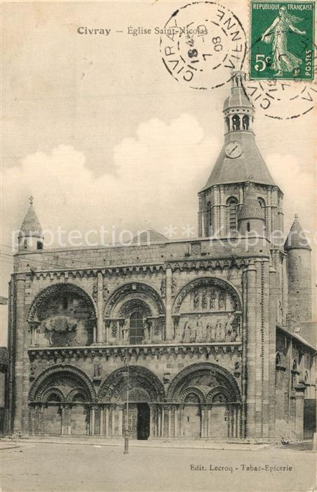 Civray Vienne Eglise Saint Nicolas