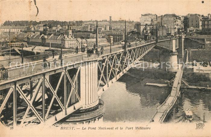 Brest 29 Le Pont National et le Port Militaire