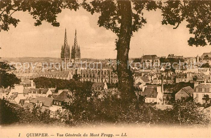 Quimper Vue generale du Mont Frugg