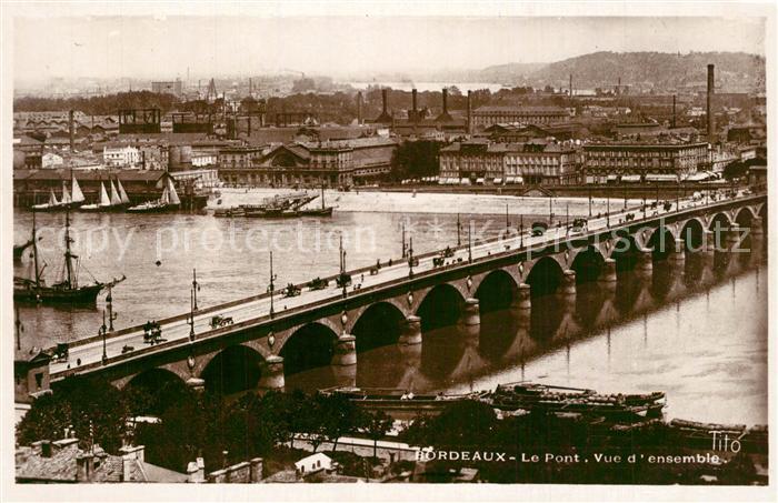 Bordeaux Le Pont Vue d ensemble