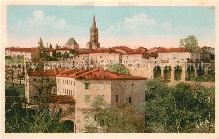 Montricoux Vue generale et le Moulin