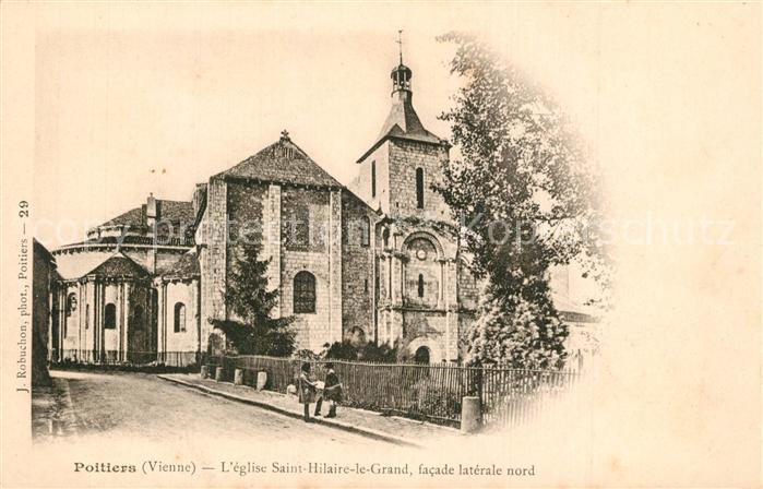 Poitiers 86 Eglise Saint Hilaire le Grand facade la