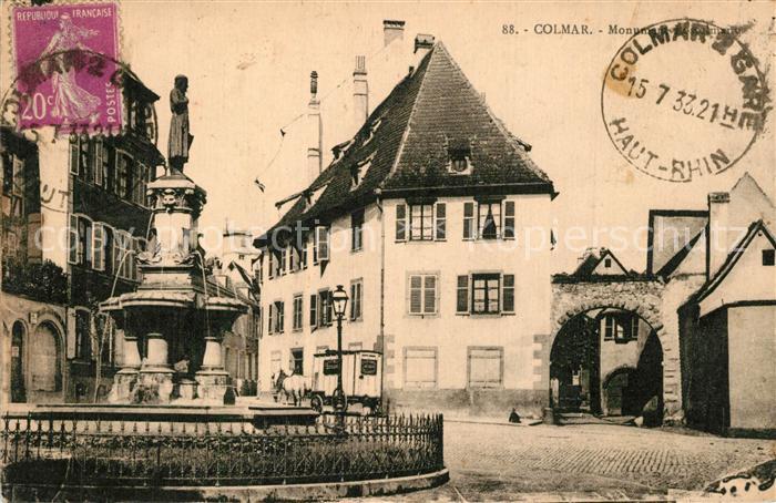 Colmar Haut Rhin Elsass Monument Rosselmann