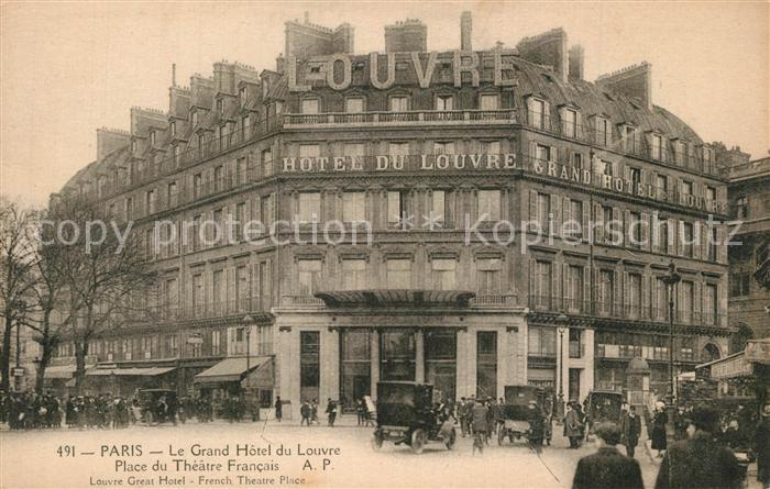 Paris Le Grand Hotel du Louvre Place du Theatre Francais