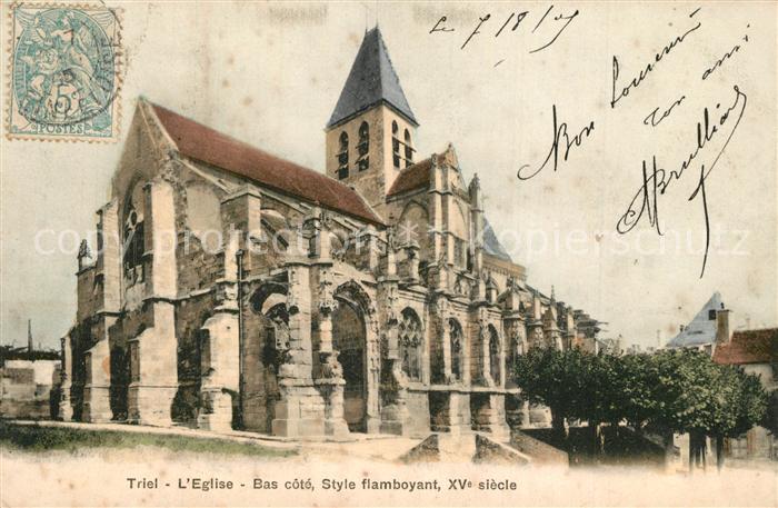 Triel-sur-Seine Eglise Bas cote Style flamboyant