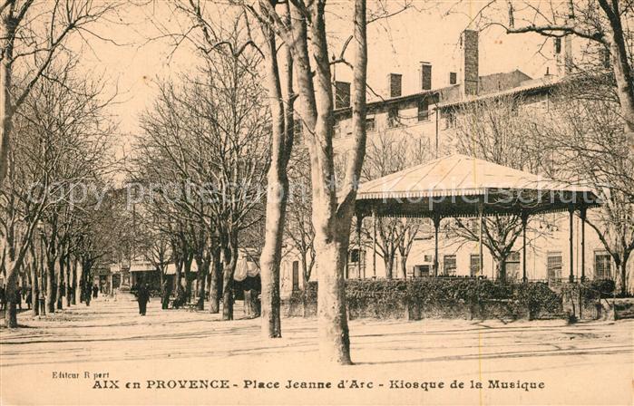 Aix-en-Provence Place Jeanne d’Arc Kiosque de la Musique