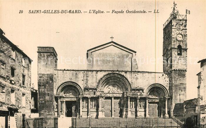 Saint-Gilles Gard Eglise Facade Occidentale