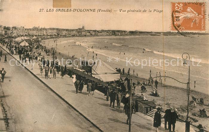 Les Sables-d Olonne Vue generale de la Plage