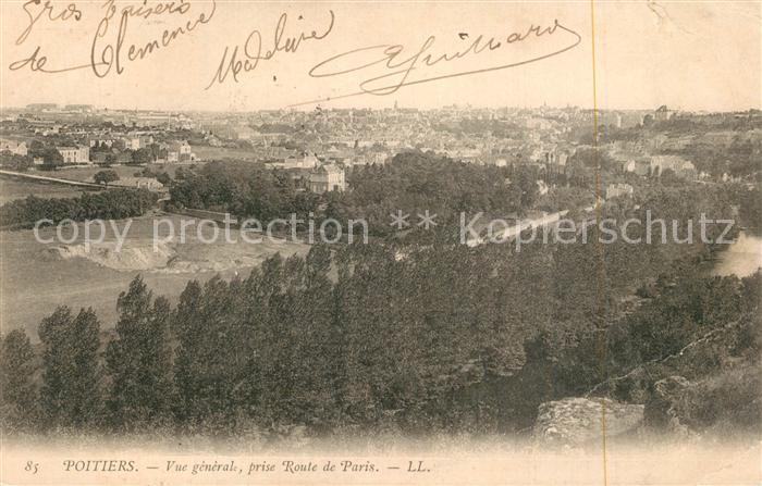 Poitiers 86 Vue generale prise Route de Paris