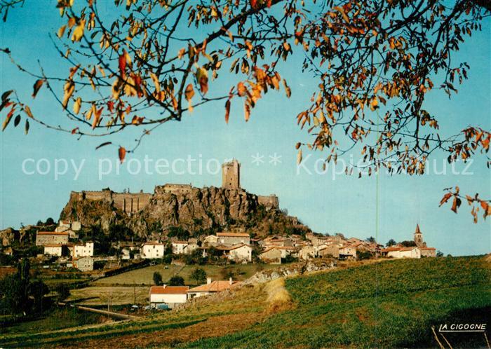 Polignac Haute-Loire Chateau du XI sur sa butte de basalte