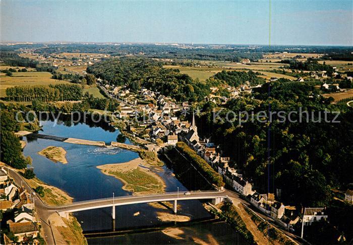 Savonnieres d Indre-et-Loire Vue generale aerienne du Bourg au bord du Cher