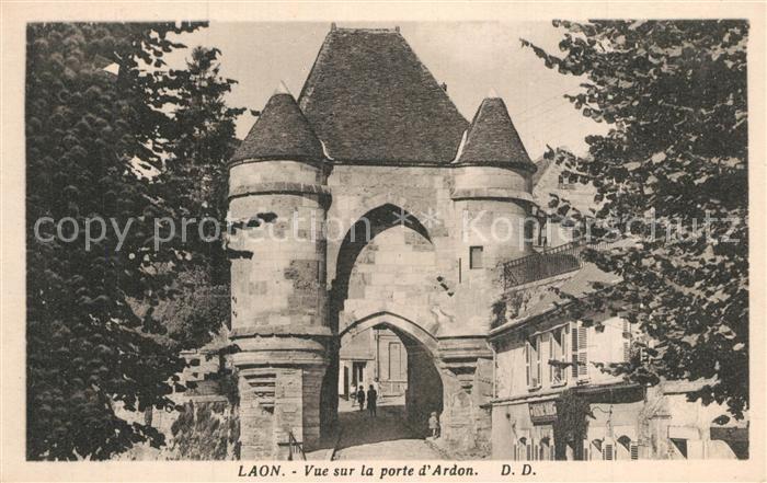 Laon Aisne Vue sur la porte d Ardon