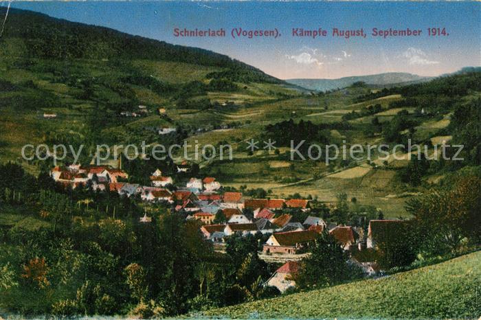 Schnierlach WK1 Kaempfe August September 1914