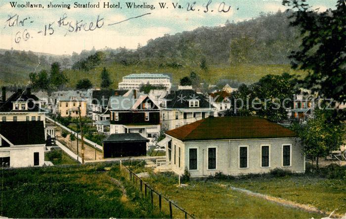 Wheeling West Virginia Woodlawn showing Stratford Hotel