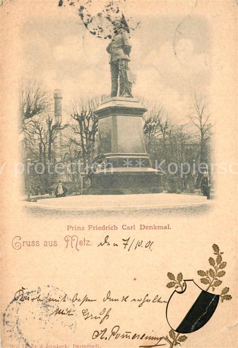 Metz  57 Moselle Prinz Friedrich Carl Denkmal