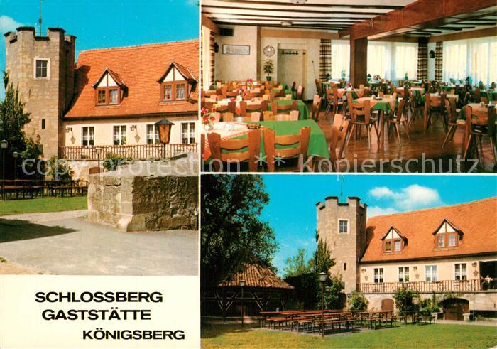 Koenigsberg Bayern Schlossberg Gaststaette Gastraum