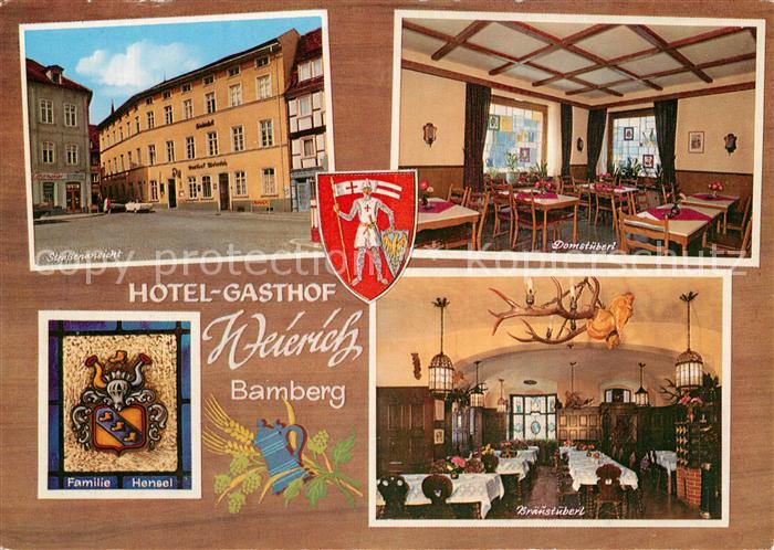 Bamberg Hotel Gasthof Weierich Strassenansicht Domstueberl Braeustueberl