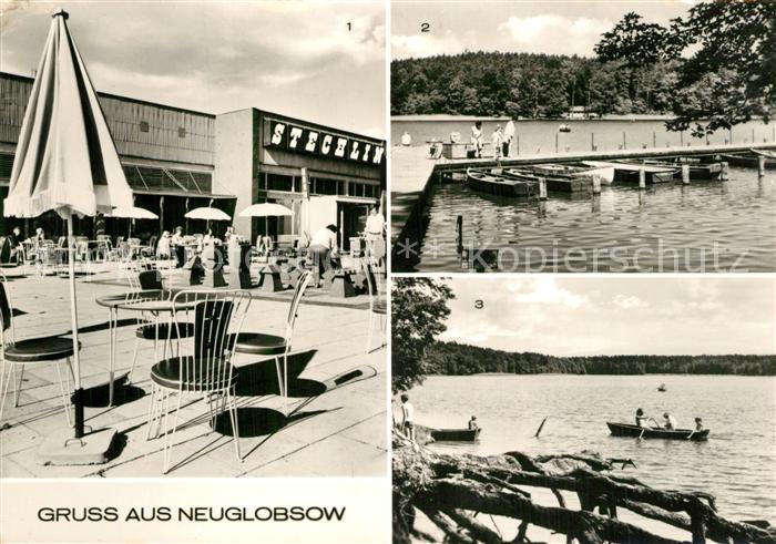 Neuglobsow FDGB Erholungsheim Stechlin Bootssteg am Stechlinsee