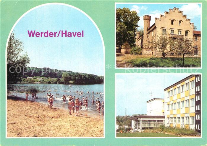 Werder Havel Pionierlager Tschoibalsan Badestrand Glindower See Schloss Petzow J