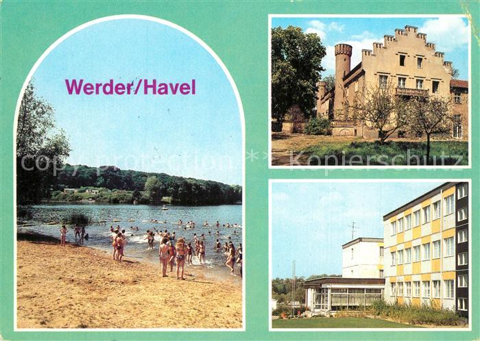 Werder Havel Pionierlager Tschoibalsan Badestrand Glindower See Schloss Petzow J