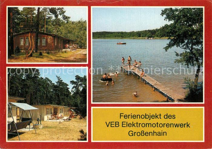 Wendisch Rietz Ferienobjekt des VEB Grossenhain am Gr Glubigsee Mehrzweckhalle B