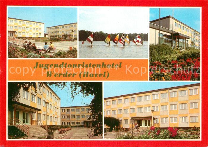 Werder Havel Jugendtouristenhotel Innenhof Schwielowsee Vorderansicht