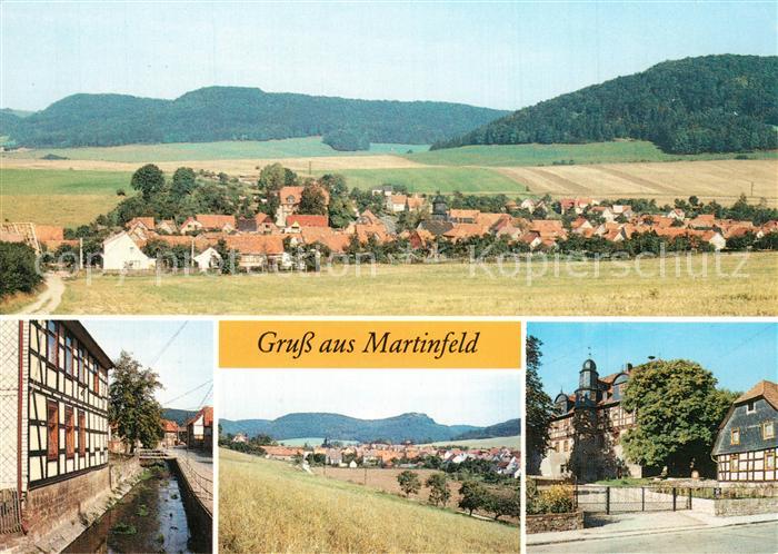Martinfeld Teilansicht Dorfstrasse Burg Gleichenstein Jugendherberge Rudi Schwar