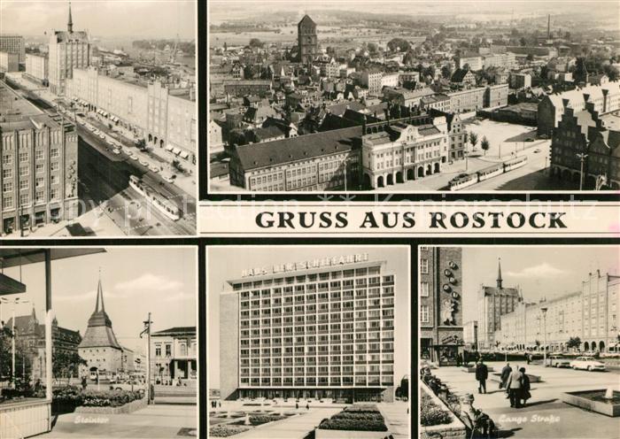 Rostock Panorama Steintor Lange Strasse Haus der Schiffahrt