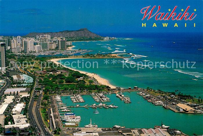 Waikiki Aerial view Fishing boats and four boats come through the area in paradi