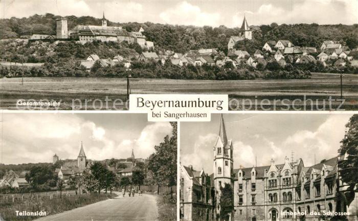 Beyernaumburg Gesamtansicht Innenhof Schloss Ansicht mit Kirche