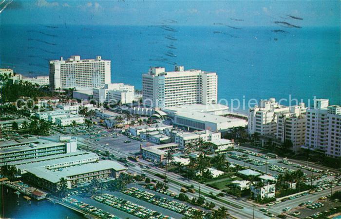 Miami Beach Hotels Deauville and Carillion aerial view