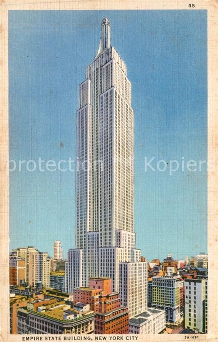 New York City Empire State Building Skyscraper Illustration