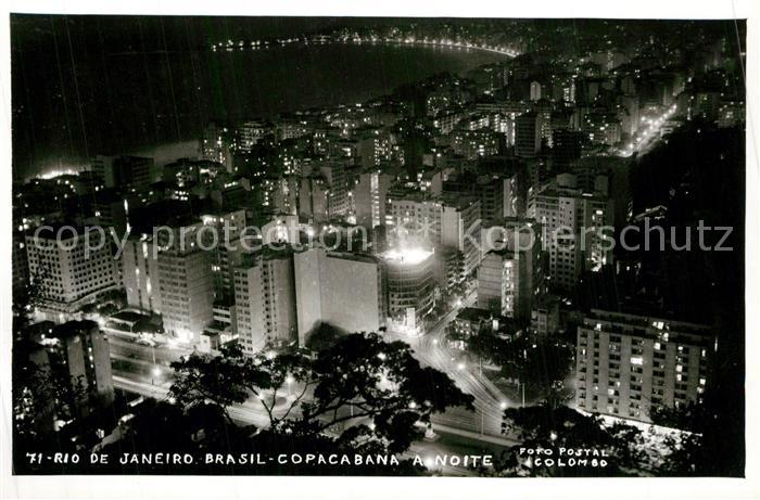 Rio de Janeiro Copacabana a noite