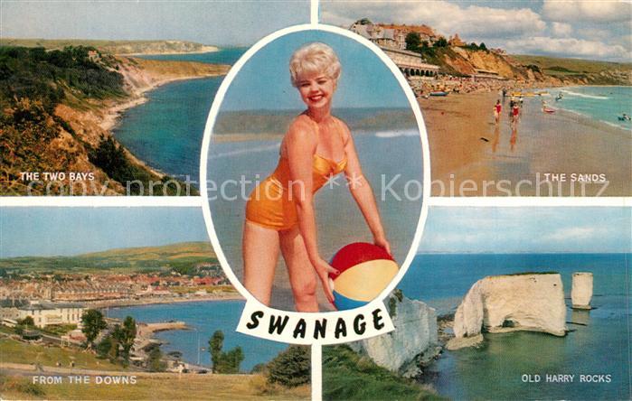 Swanage Purbeck Two Bays The Downs The Sands Old Harry Rocks Badenixe