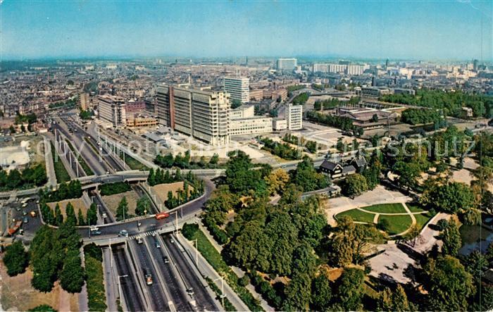 Rotterdam Gezicht op het Centrum Stadtpanorama Zentrum Fliegeraufnahme