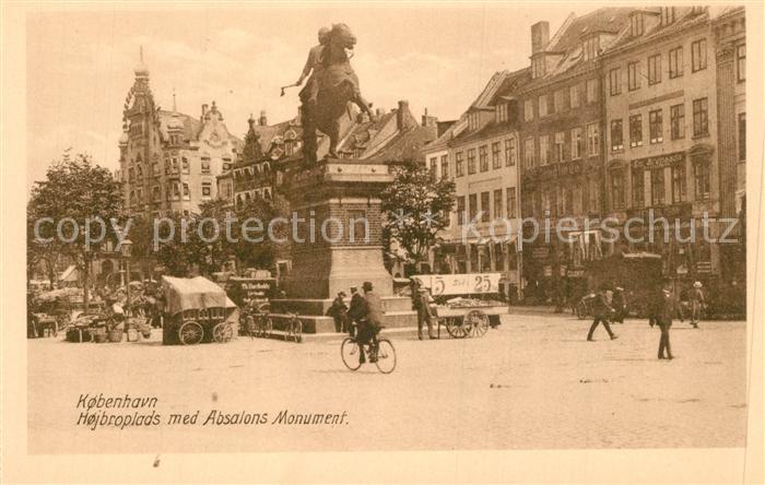 Kobenhavn Hojbroplads med Absalons Monument