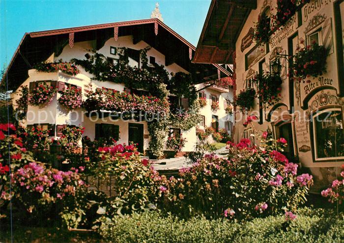 Markt Neubeuern Dorfpartie Blumenwinkel